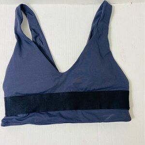 Fabletics Demi Lovato Laletta Sport Bra Grey Size: M